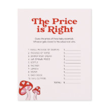 かわいいキノコ赤ちゃんシャワー – ゲーム – 価格を推測