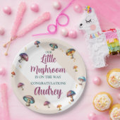 かわいいキノコ赤ちゃんシャワー ペーパープレート (パーティー)