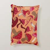 かわいいキノコ アクセントクッション (裏面(縦))