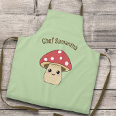 かわいいキノコ エプロン