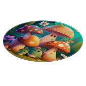 かわいいキノコ カッティングボード (角)