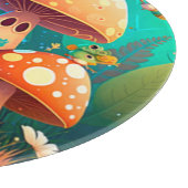 かわいいキノコ カッティングボード (角)