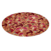 かわいいキノコ カッティングボード (角)