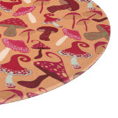 かわいいキノコ カッティングボード (角)