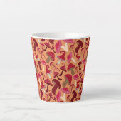 かわいいキノコ カフェラテマグ (正面)