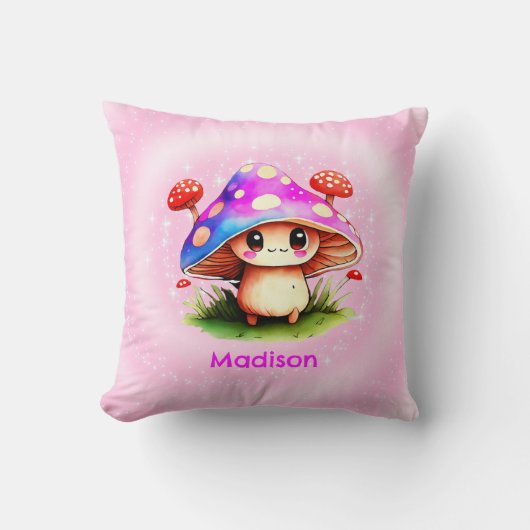 かわいいキノコ クッション (正面)