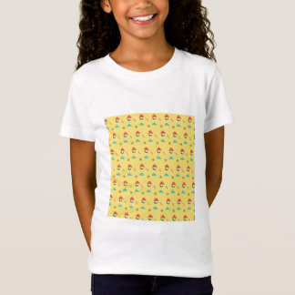 かわいいキノコ&クラウドパターン – かわいいレトロアエシュ Tシャツ