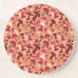 かわいいキノコ コースター