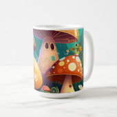 かわいいキノコ コーヒーマグカップ (正面右)