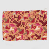 かわいいキノコ ゴルフタオル (横)