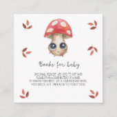 かわいいキノコ – ベビーチケット用の本 エンクロージャーカード (正面)