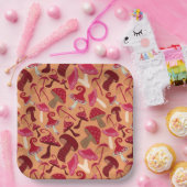 かわいいキノコ ペーパープレート (パーティー)