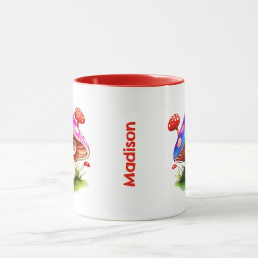 かわいいキノコ マグカップ (中央)