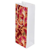 かわいいキノコ ワインギフトバッグ (正面アングル)