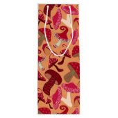 かわいいキノコ ワインギフトバッグ (裏面)