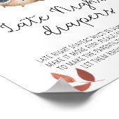 かわいいキノコ – 深夜おむつ ポスター (角)