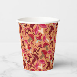 かわいいキノコ 紙コップ