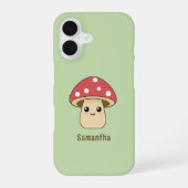 かわいいキノコ iPhone 16ケース (裏面)