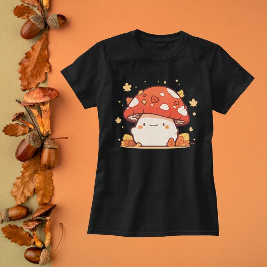 かわいいキノコ Tシャツ