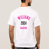 かわいいキャッツファミリー Tシャツ (裏面)