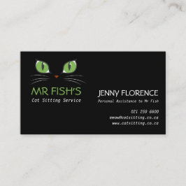 かわいいキャッツ・アイのペットの世話猫ビジネス 名刺