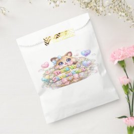 かわいいキャットのかわいいサンキューシール フェイバーバッグ