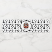 かわいいキャットガールファースト誕生日 ペットボトルラベル (シングルラベル)