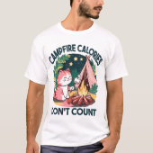 かわいいキャットキャンプ Tシャツ (正面)