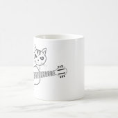 かわいいキャットギター – KITTEN GUITARIST子猫 コーヒーマグカップ (中央)