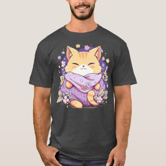 かわいいキャットギフト女の子の女の子おもしろい猫 Tシャツ