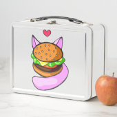 かわいいキャットサンドデザイン メタルランチボックス (インサイチュ)