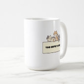 かわいいキャットデザイン コーヒーマグカップ (正面右)