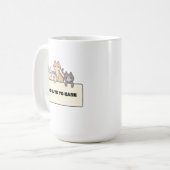 かわいいキャットデザイン コーヒーマグカップ (正面左)