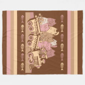 かわいいキャットトレインフリースブランケット フリースブランケット (正面(横))