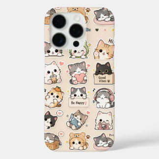 かわいいキャットフォンケース - かわいい iPhone 16 PROケース