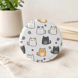 かわいいキャット柄 ピンバッジ