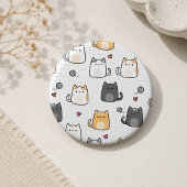かわいいキャット柄 ピンバッジ
