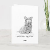 かわいいキャバリア・キング・チャールズ・スパニエル シーズンカード (裏面)