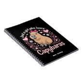 かわいいキャピバラを愛すおもしろいる少女 ノートブック (右側)