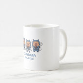 かわいいキャピバラ忍者コピーバラ忍術 コーヒーマグカップ (正面右)