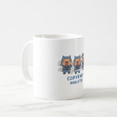 かわいいキャピバラ忍者コピーバラ忍術 コーヒーマグカップ (正面左)