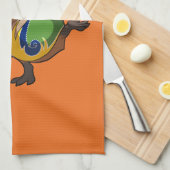 かわいいキャピバラ新体操競技フープ漫画 キッチンタオル (四つ折り)