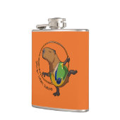 かわいいキャピバラ新体操競技フープ漫画 フラスク (左)