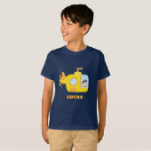 かわいいキャプテン潜水艦ボーイズTシャツ Tシャツ (正面フル)
