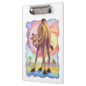 かわいいキャメルオフィスアクセサリー クリップボード (左)