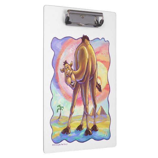 かわいいキャメルオフィスアクセサリー クリップボード (右)