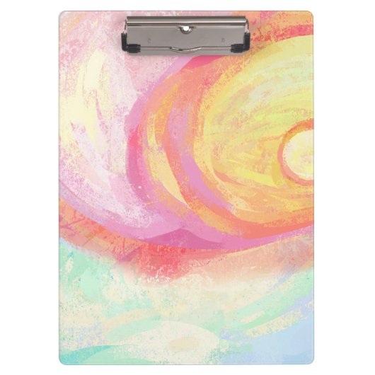 かわいいキャメルオフィスアクセサリー クリップボード (正面)