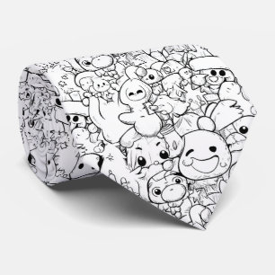 かわいいキャラのらくがきキャラクター (1) ネクタイ