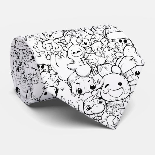 かわいいキャラのらくがきキャラクター (1) ネクタイ (ロール)
