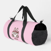 かわいいキャラクターうさぎ ダッフルバッグ (右コーナー)